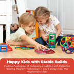 Magnetic Building Block Set With Wheels And Gears, 33-275 Pieces
