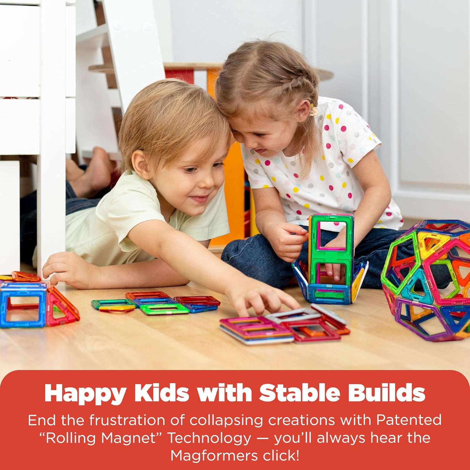 Magnetic Building Blocks Set 33-275pcs with Letters, Numbers, Wheels & Gears for Kids
