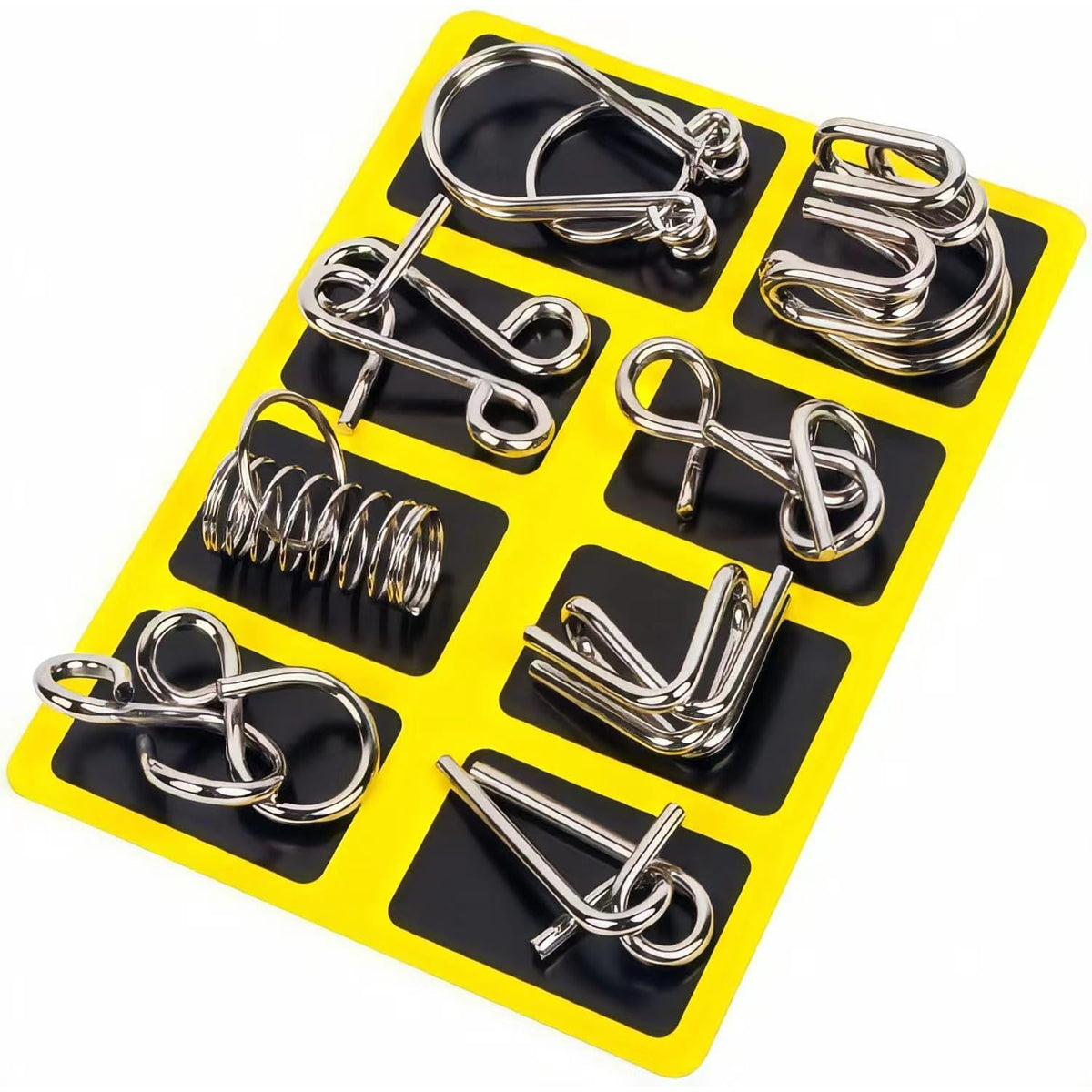 Metal Wire Puzzle Brain Teaser Set