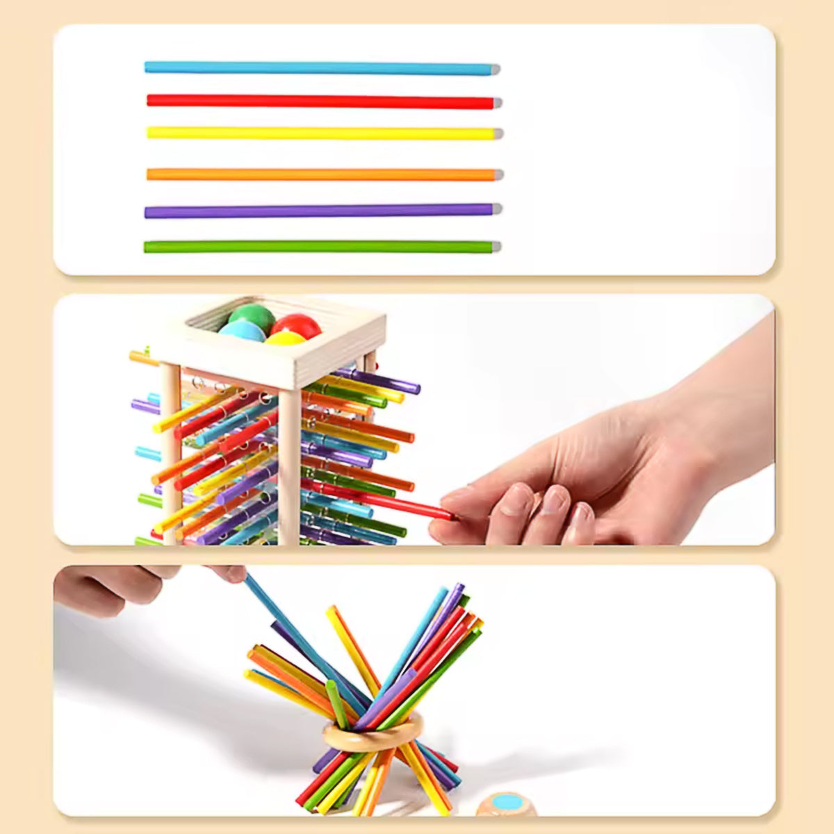 Montessori Color Stick Board Game