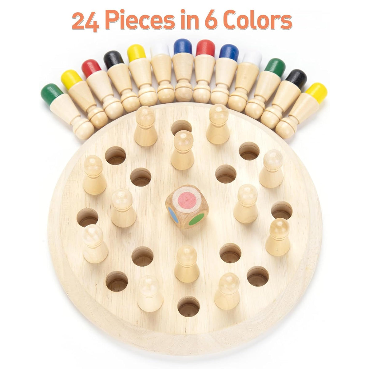 Wooden Memory Match Stick Game