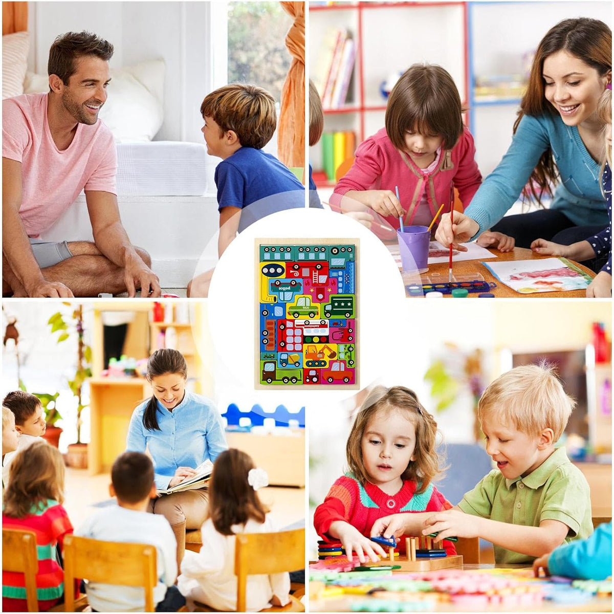 Wooden Tangram Puzzle Set