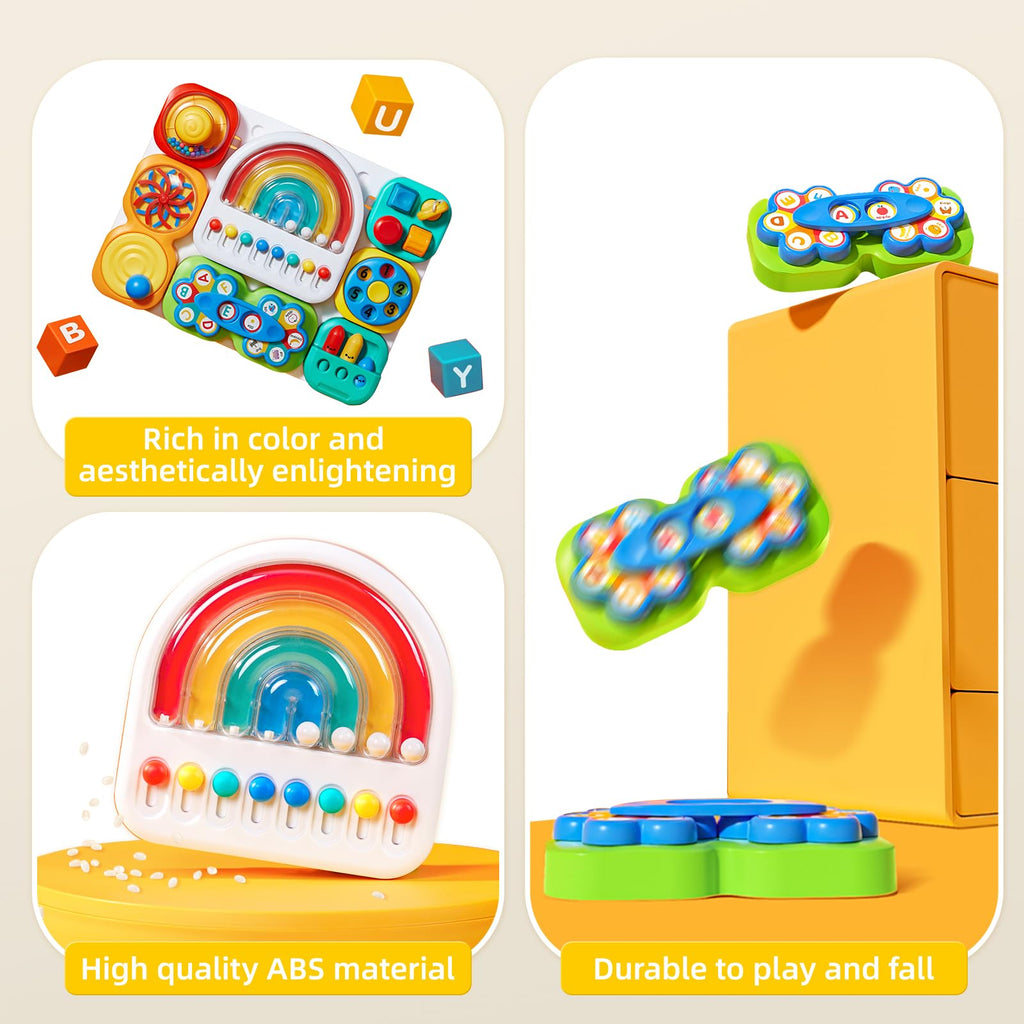 Busy Board Montessori Sensory Toy for Toddlers 1-6