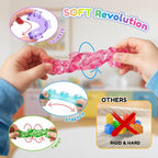 Soft Gel Building Block Stress Relief Toy Set, 40 Pieces