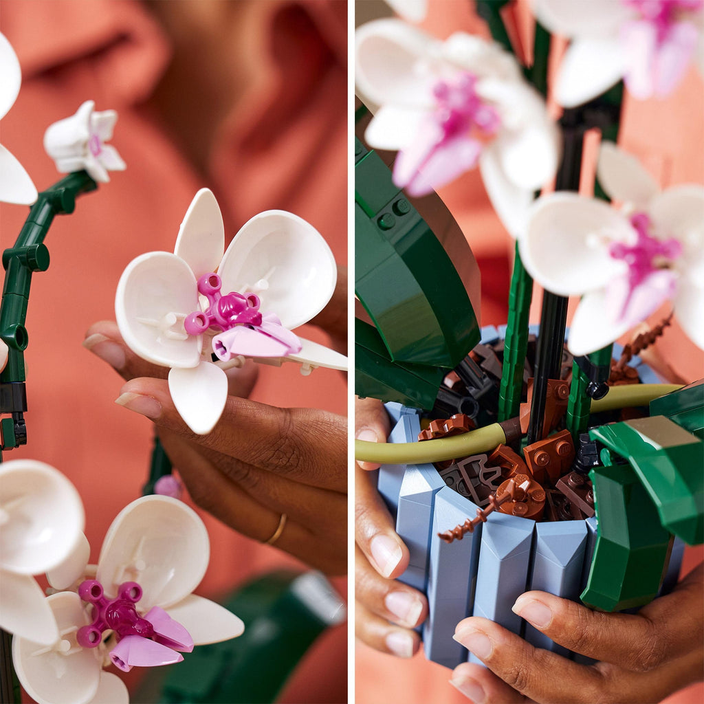 Orchid Bouquet Flower Building Block Set For Home Decor