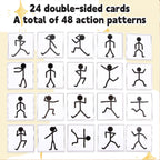 Wooden Stickman Puzzle Game Set