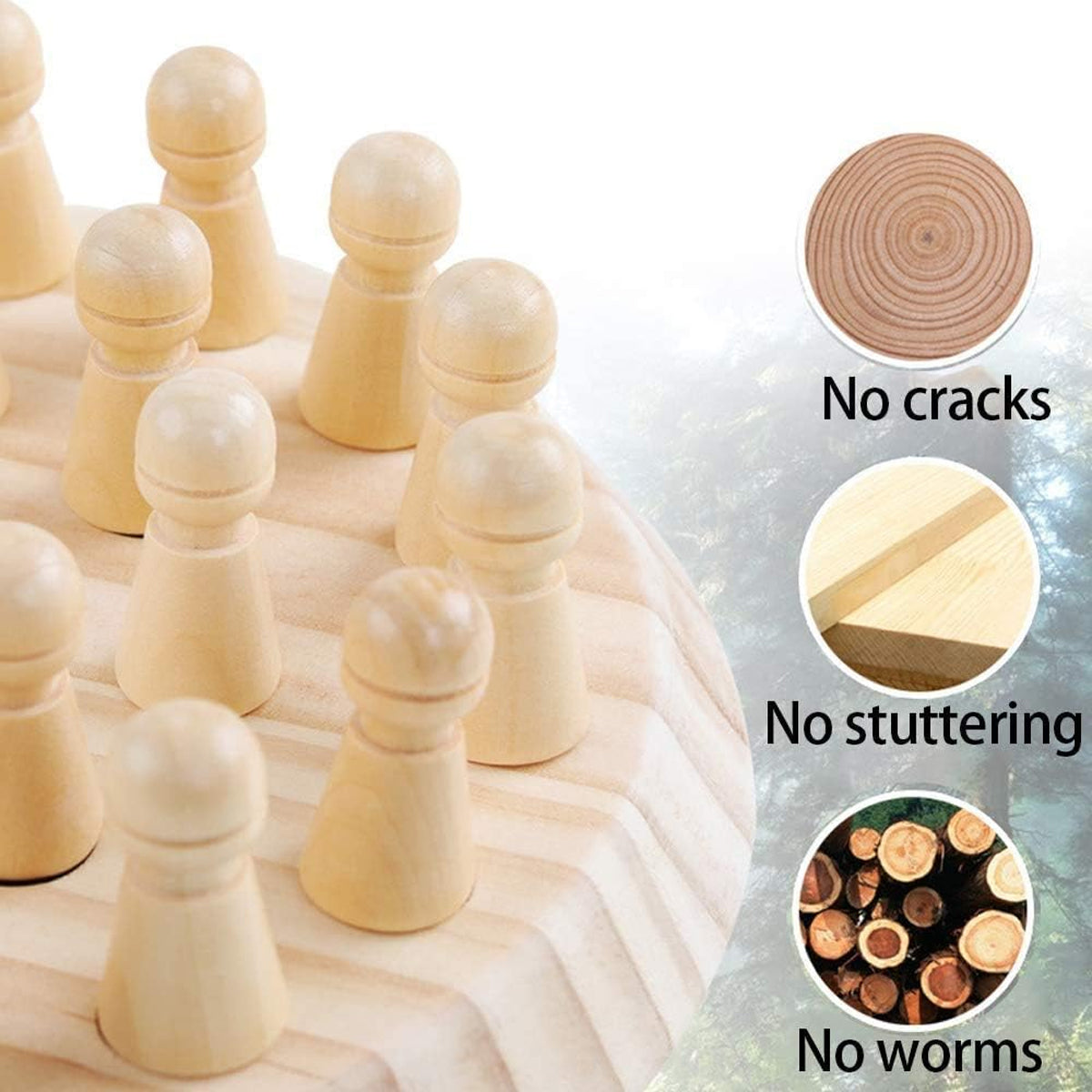 Wooden Memory Match Stick Game