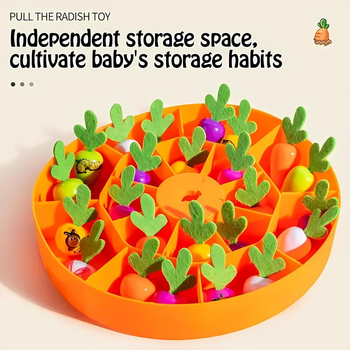 Montessori Carrot Harvest Toy
