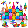 Transparent Color Window Magnetic Tile Set, 100 Pieces