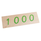 Montessori Wooden Number Cards 1–9000