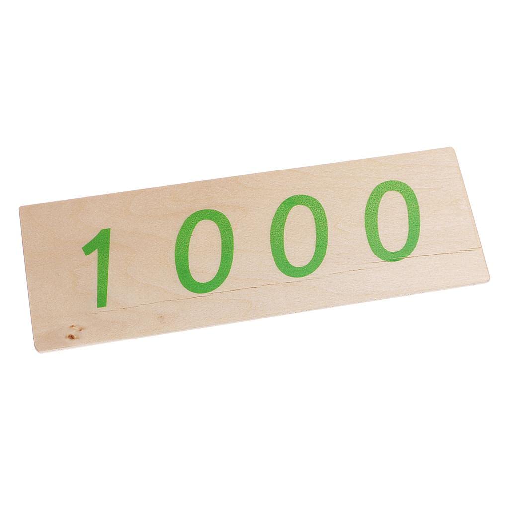 Montessori Wooden Number Cards 1–9000