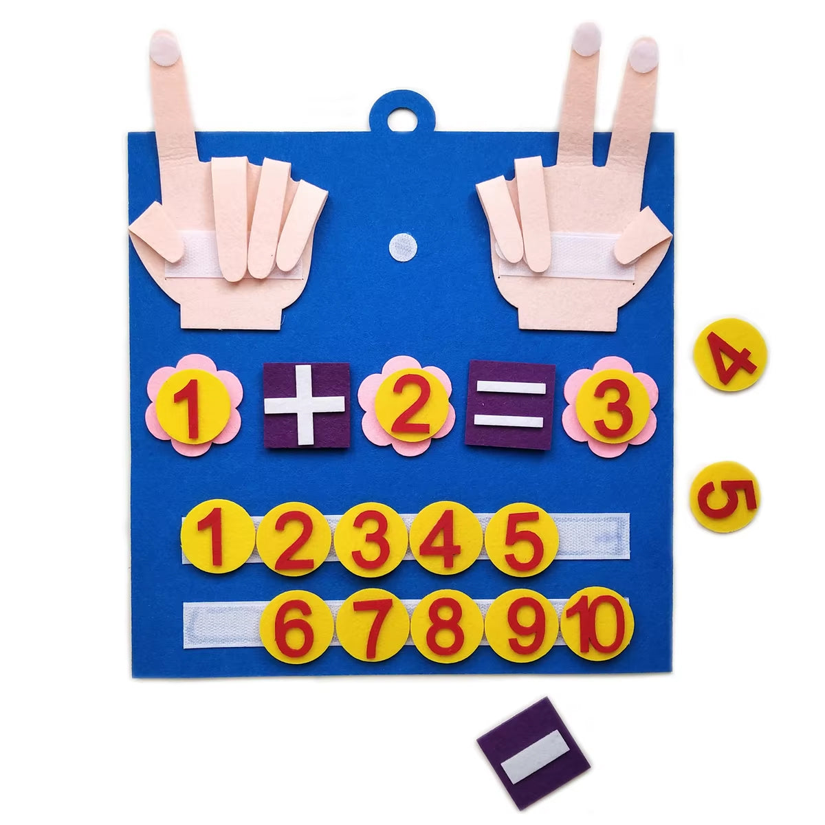 Felt Finger Numbers Math Toy