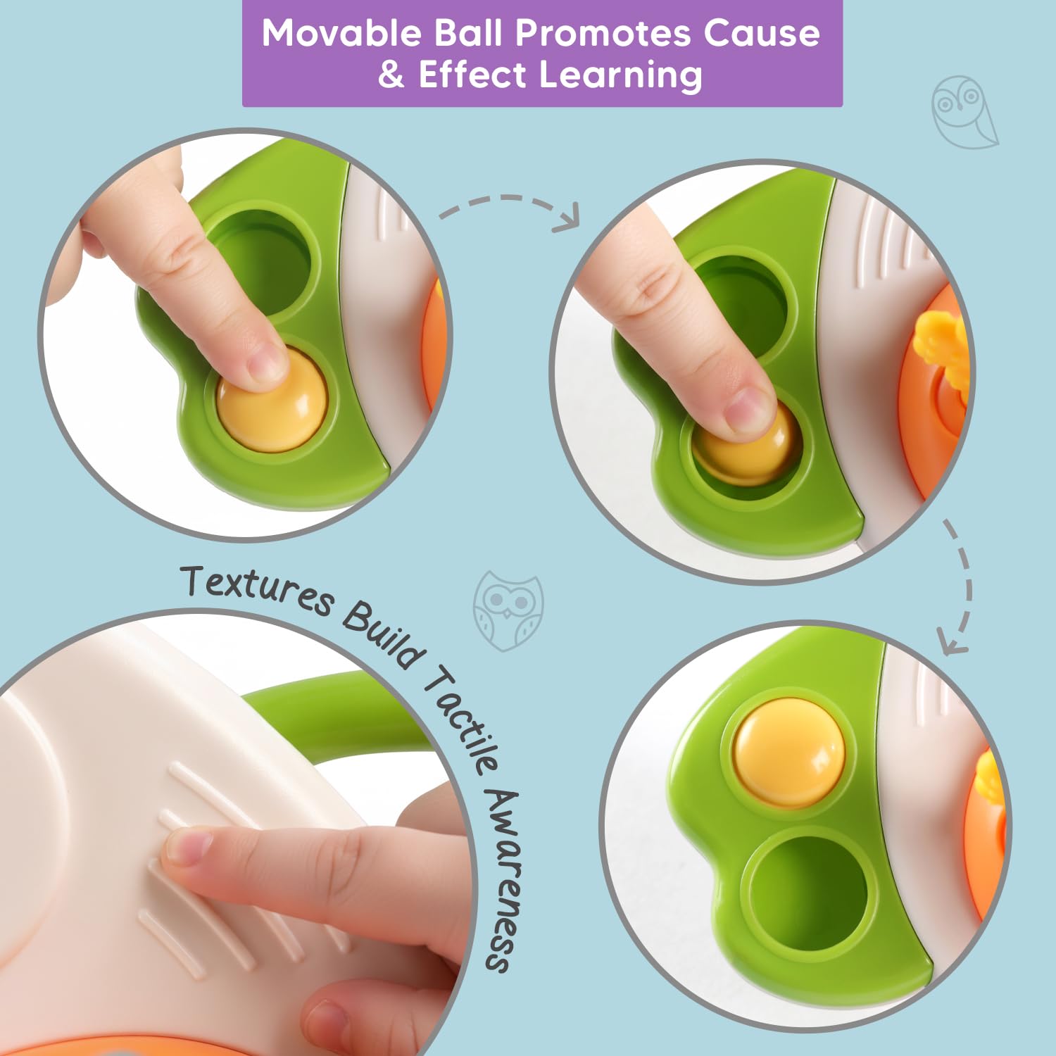 Sensory Owl Teether Toy