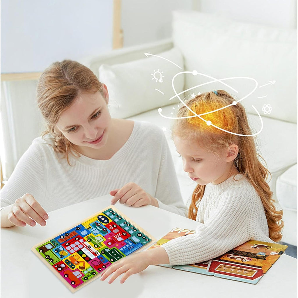 Wooden Tangram Puzzle Set