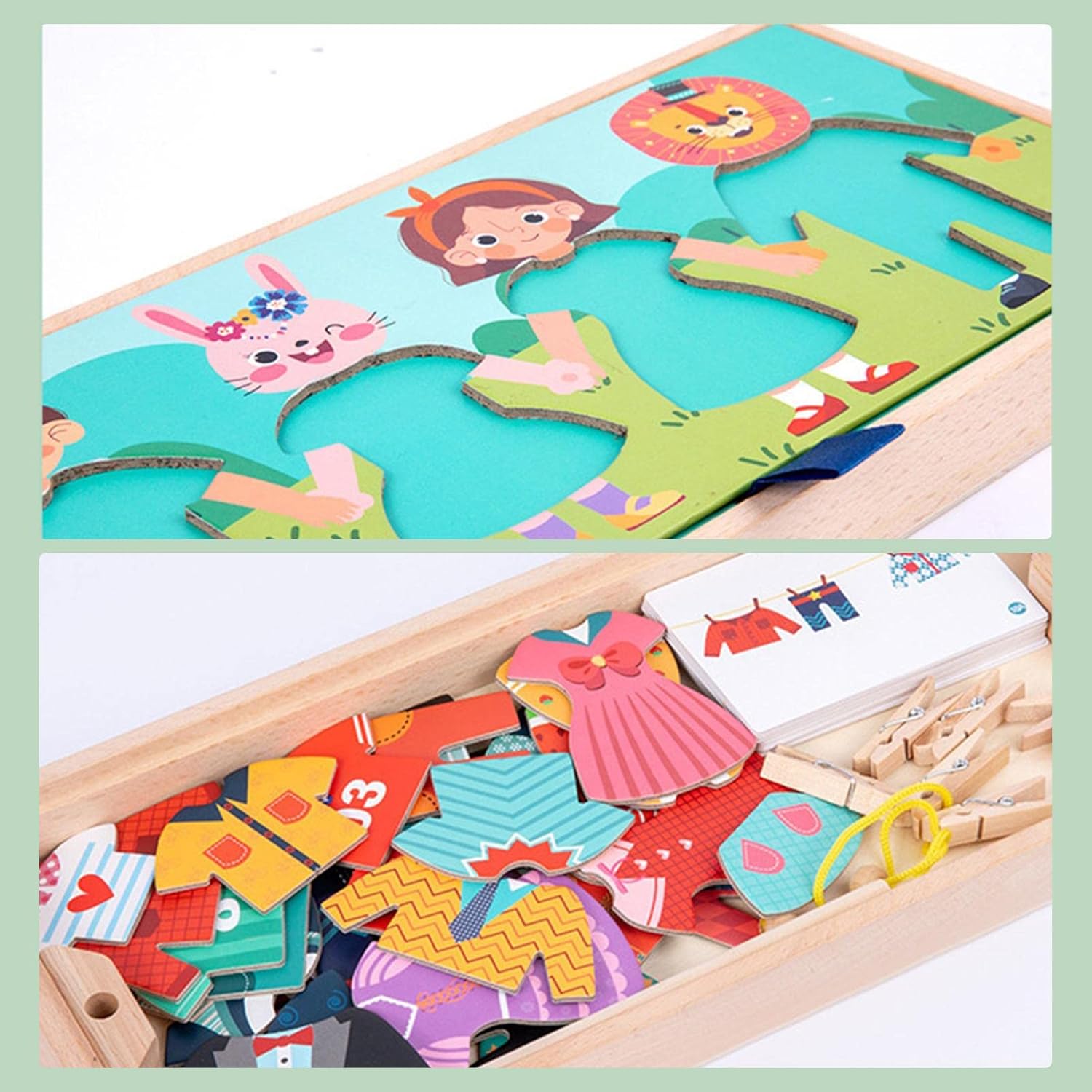 Wooden Dress-Up Puzzle Game –