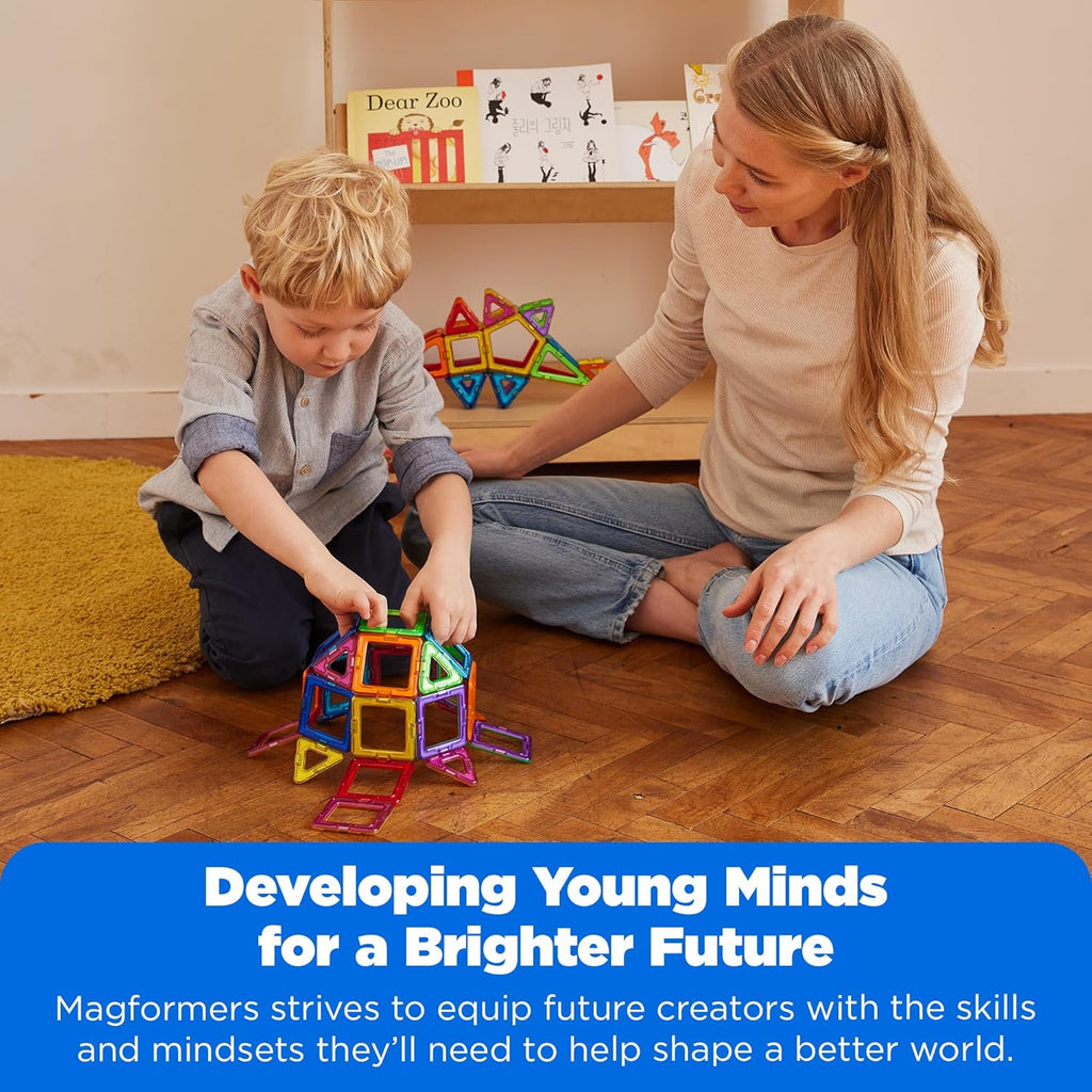 Magnetic Building Block Set With Wheels And Gears, 33-275 Pieces