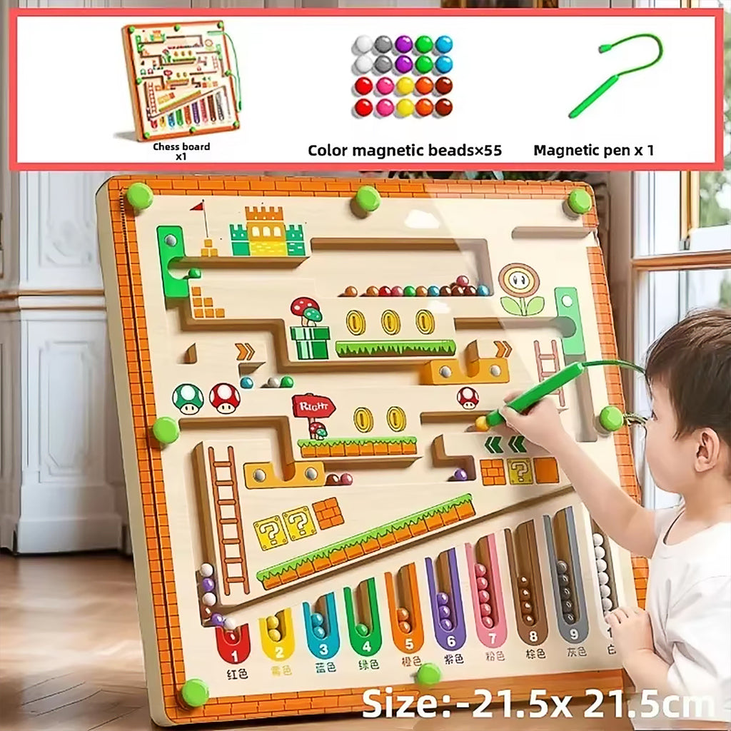 Magnetic Color & Number Maze