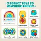Busy Board Montessori Sensory Toy for Toddlers 1-6