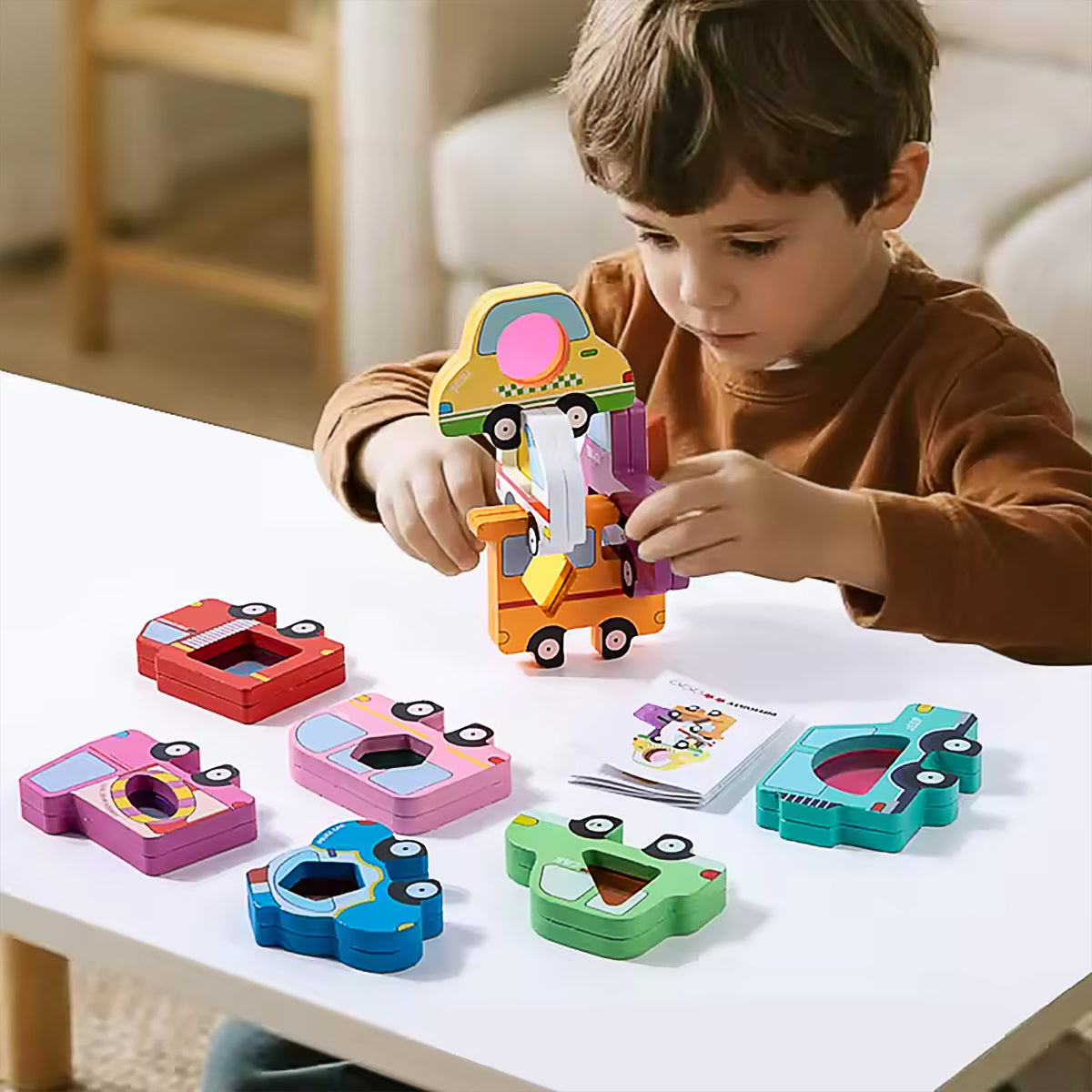 Wooden Animal Stacking Blocks