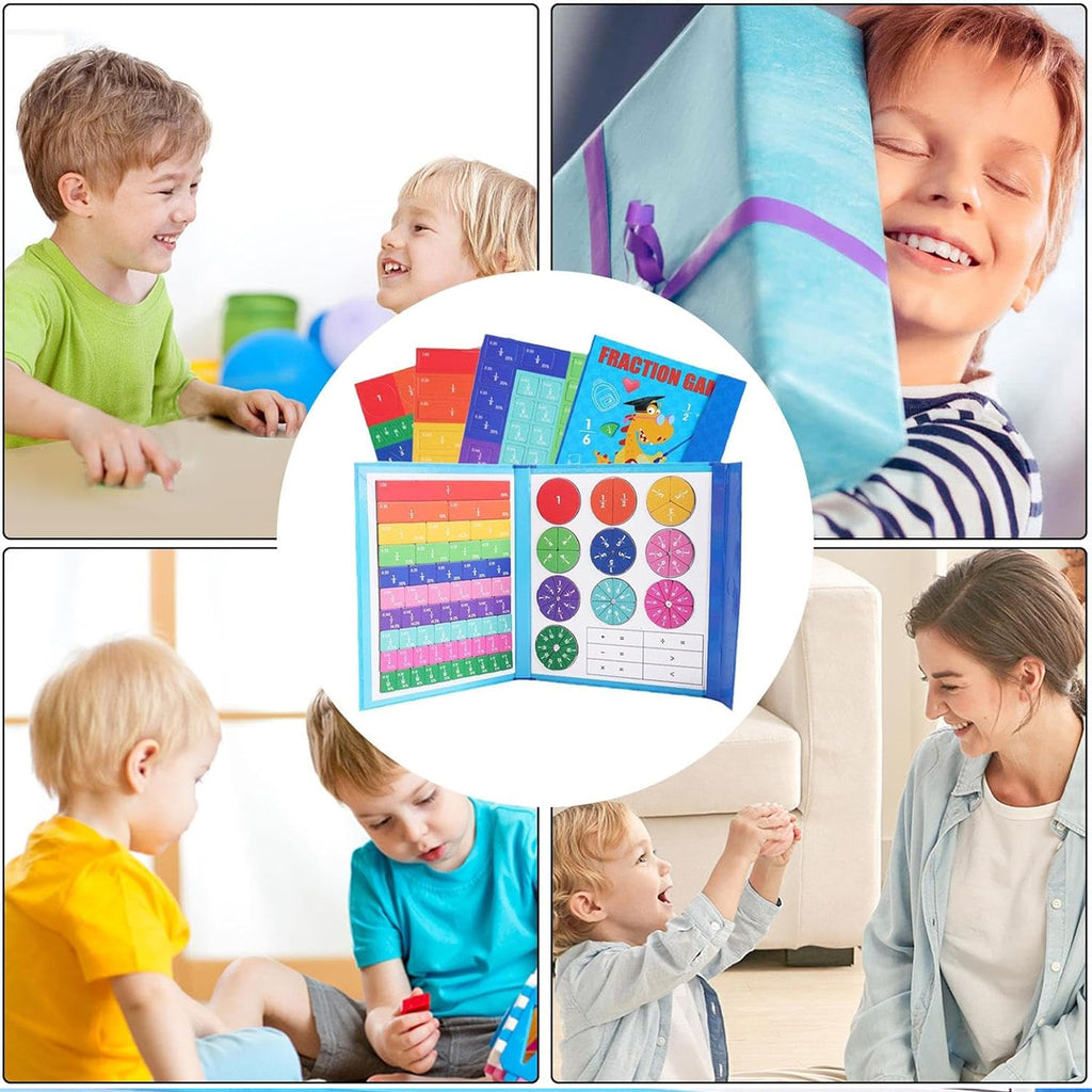 Magnetic Fraction Tiles Set