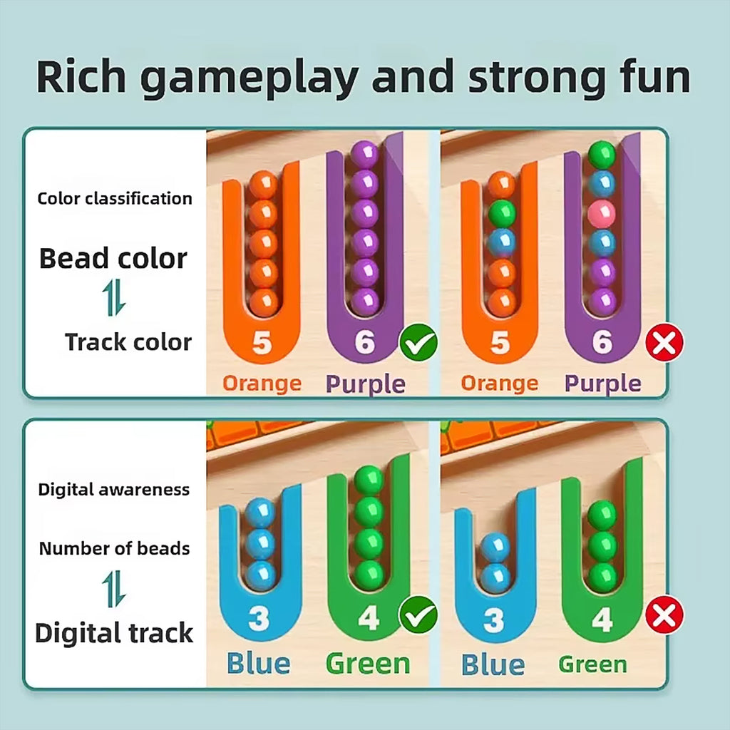 Magnetic Color & Number Maze