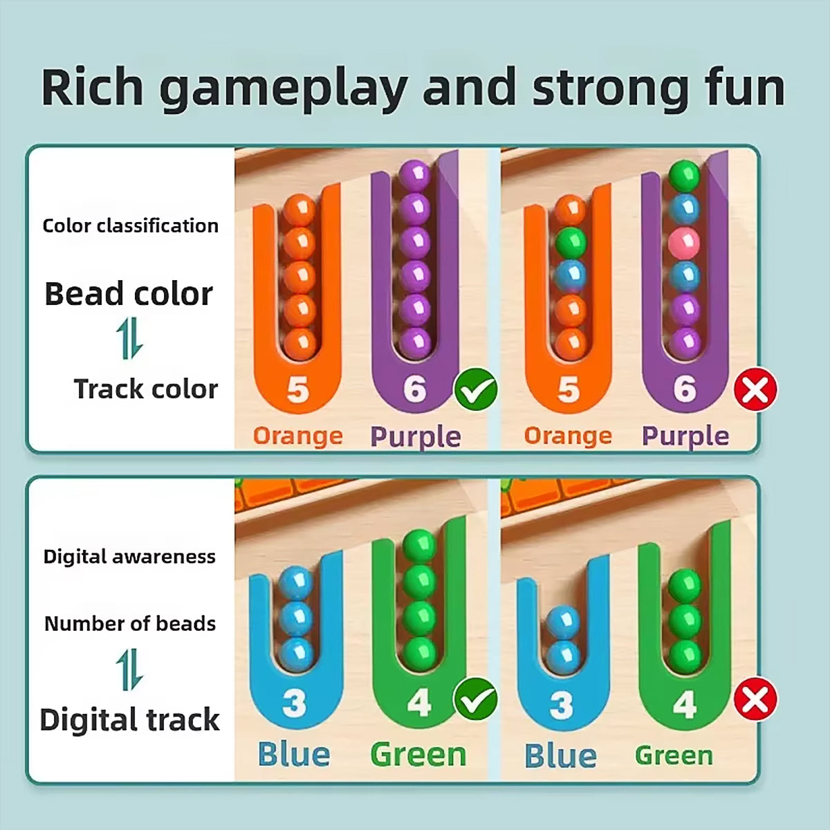 Magnetic Color & Number Maze