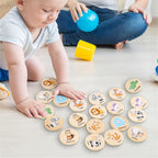 Wooden Animal Memory Matching Game