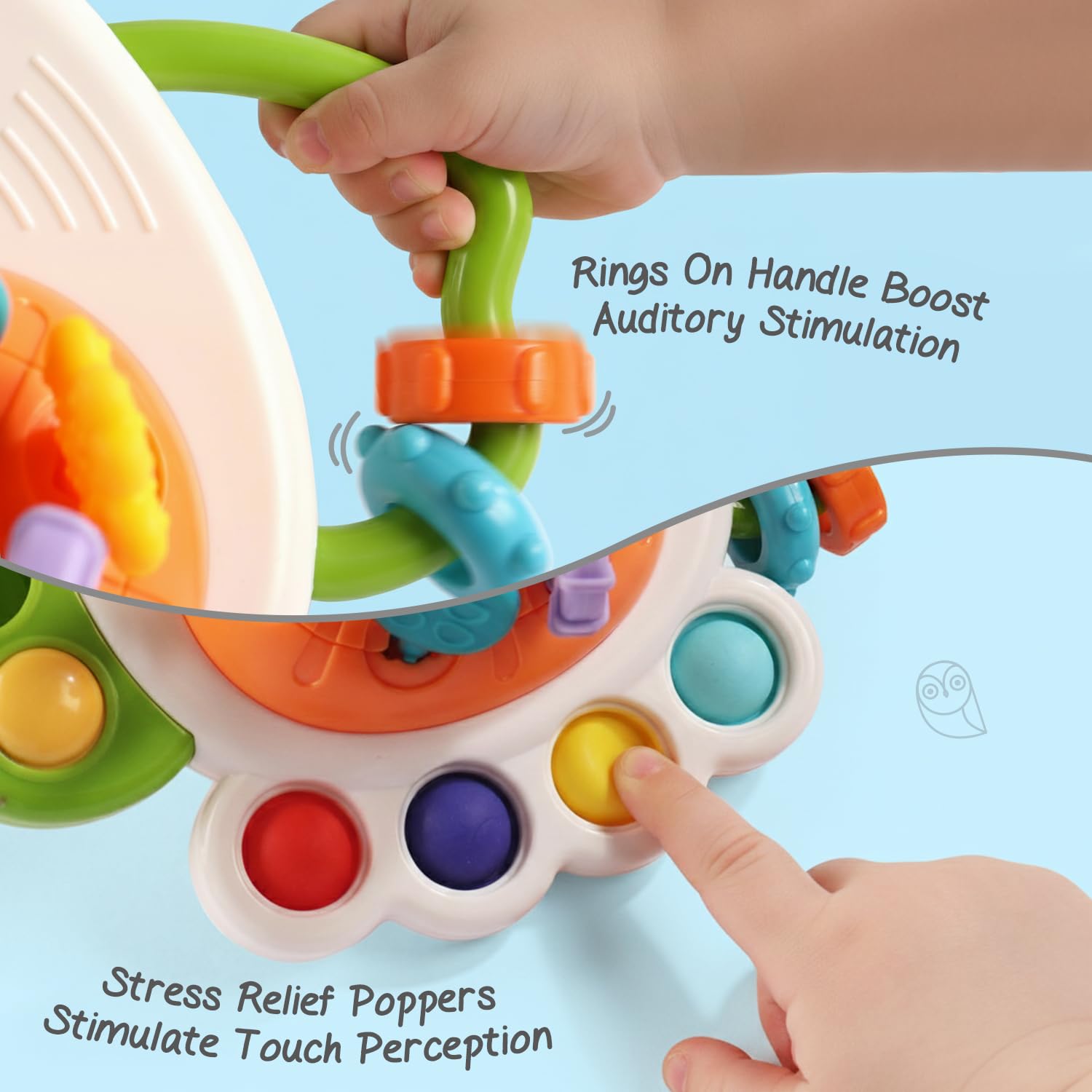 Sensory Owl Teether Toy