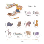 Montessori Wooden Threading Board Toy