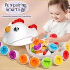 Matching Eggs Learning Toy with Chicken Storage Case