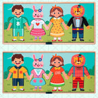 Wooden Dress-Up Puzzle Game –