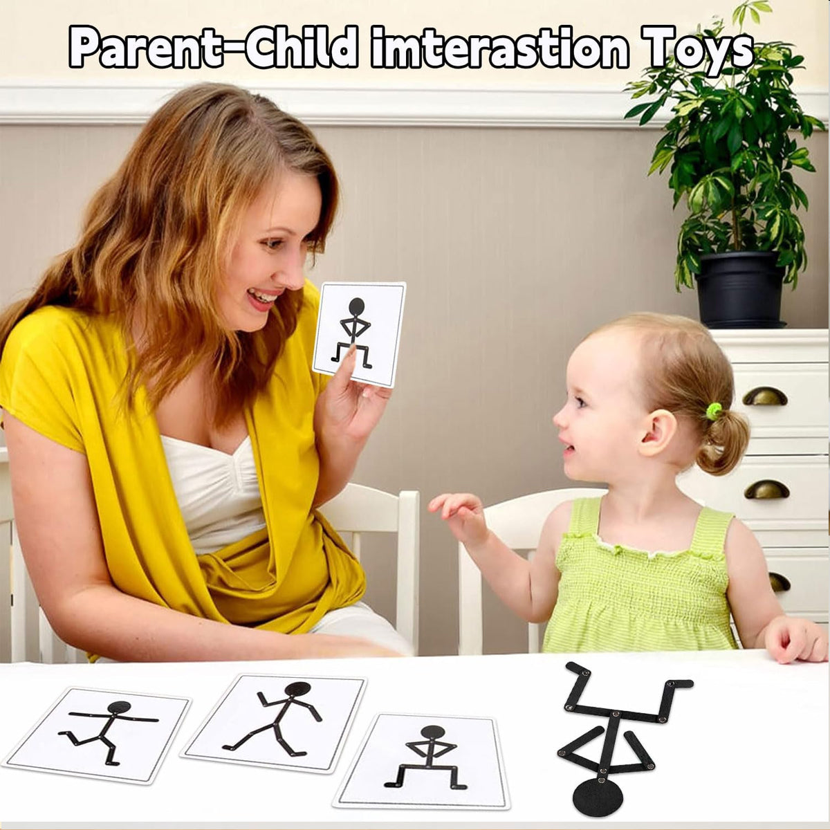 Wooden Stickman Puzzle Game Set