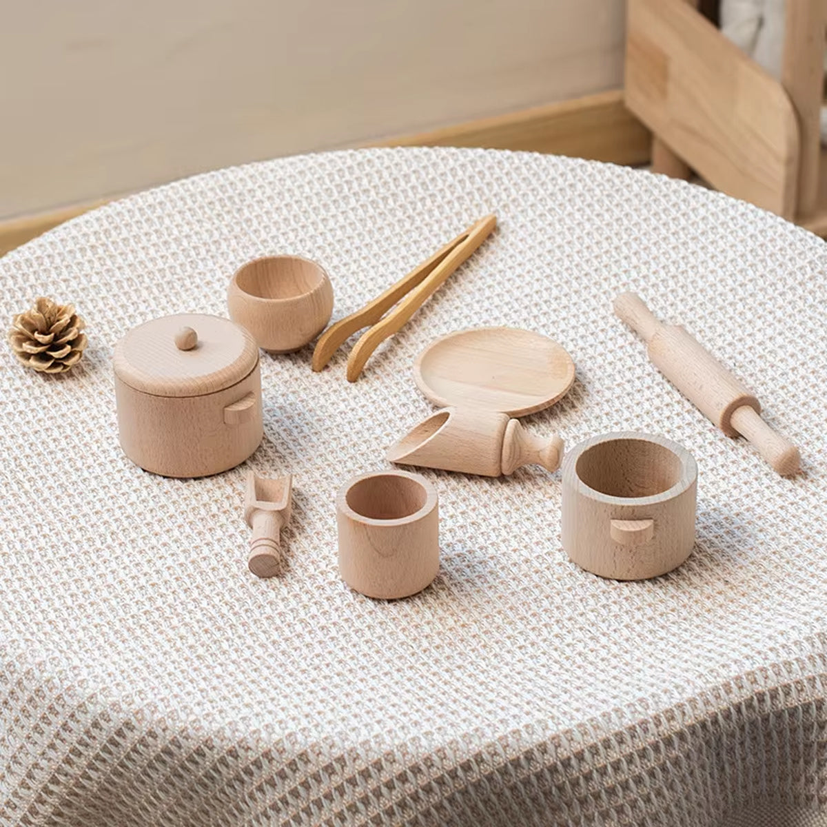 Montessori Wooden Kitchen Play Set
