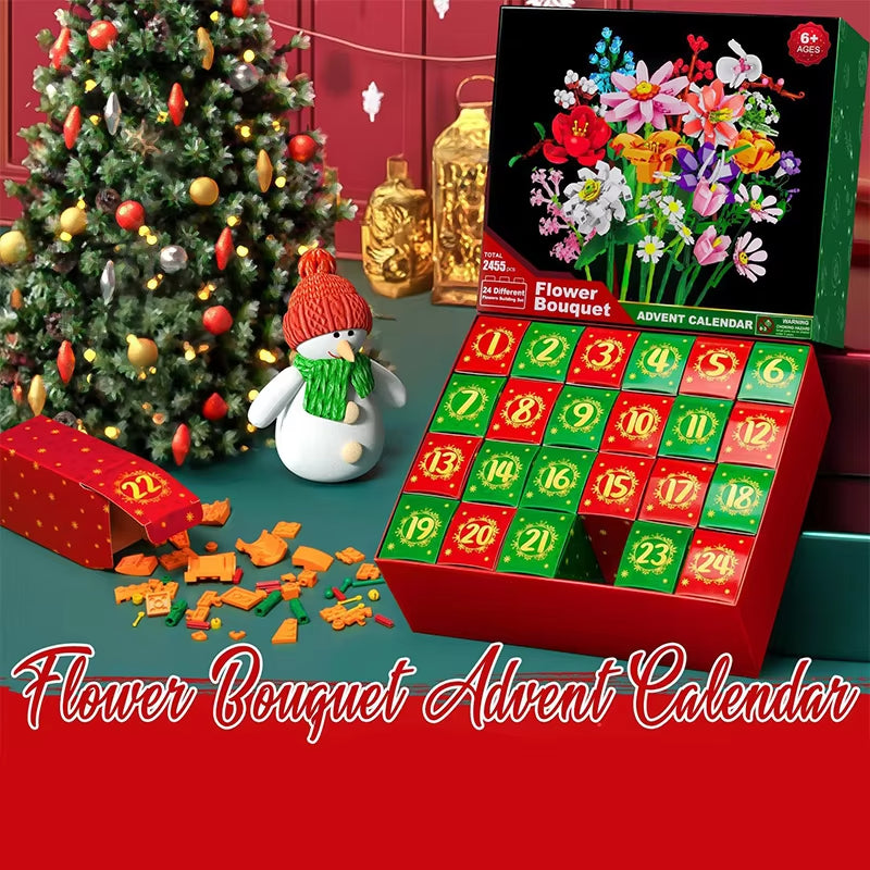 24 Days Countdown Calendar Gifts Box 3D puzzle Toys Set
