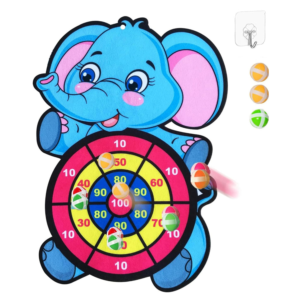 Cartoon Animal Sticky Ball Dart Board Game Set