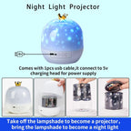 Star Projector Night Light With 21 Films For Kids' Bedroom