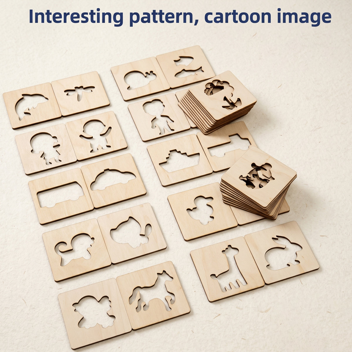 Wooden Drawing Stencils for Kids