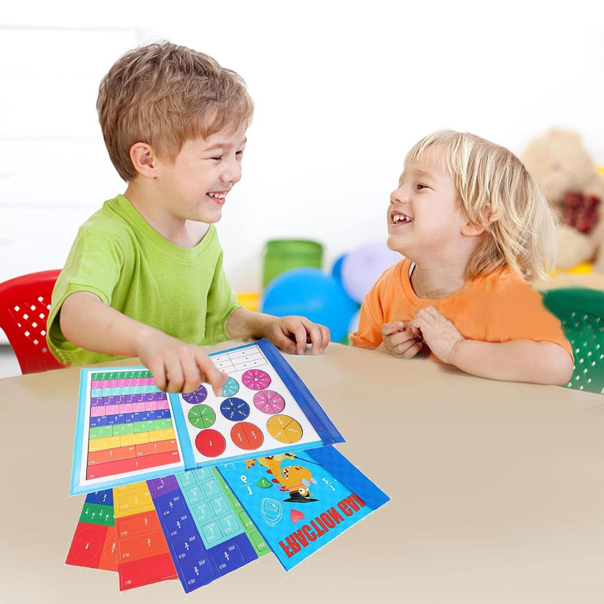 Magnetic Fraction Tiles Set