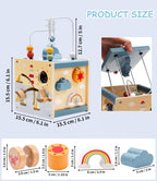 Montessori 6-in-1 Wooden Activity Cube