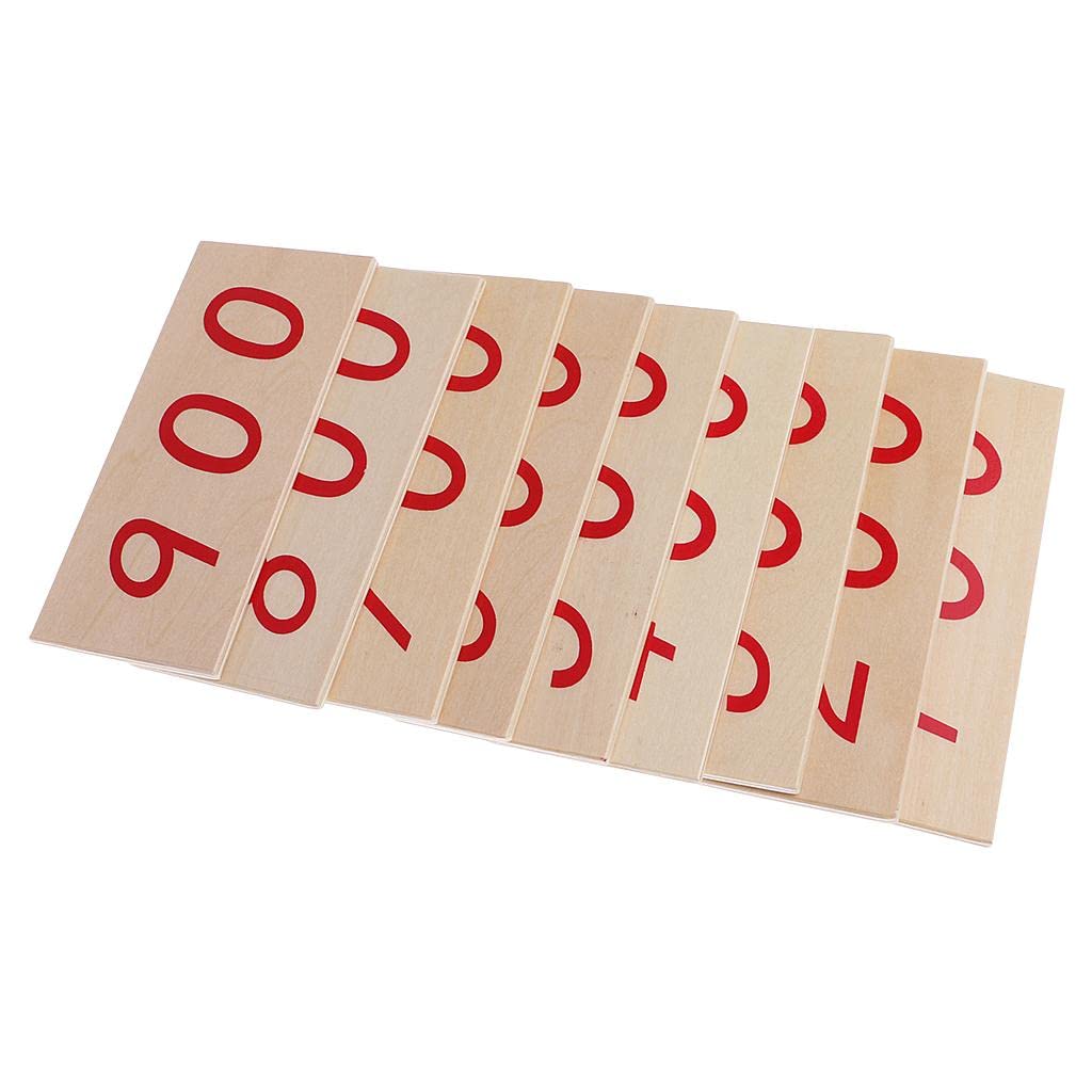 Montessori Wooden Number Cards 1–9000