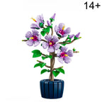 Hibiscus Bonsai Flower Building Block Set, 660 Pieces