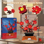 Plum Blossom Bonsai Building Block Set, 669 Pieces