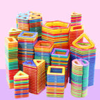 Magnetic Building Block Set With Wheels And Gears, 33-275 Pieces