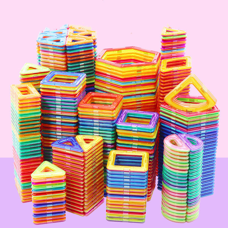 Magnetic Building Block Set With Wheels And Gears, 33-275 Pieces