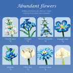 Midnight Blue Tulip Building Block Set, 766 Pieces