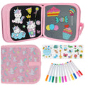 Erasable Magic Doodle Book Reusable Blackboard with Pens Kids Coloring Set