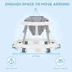 Foldable Anti-Rollover Baby Walker