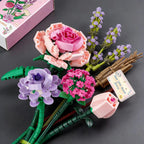 Eternal Rose Bouquet Building Block Set, 393 Pieces