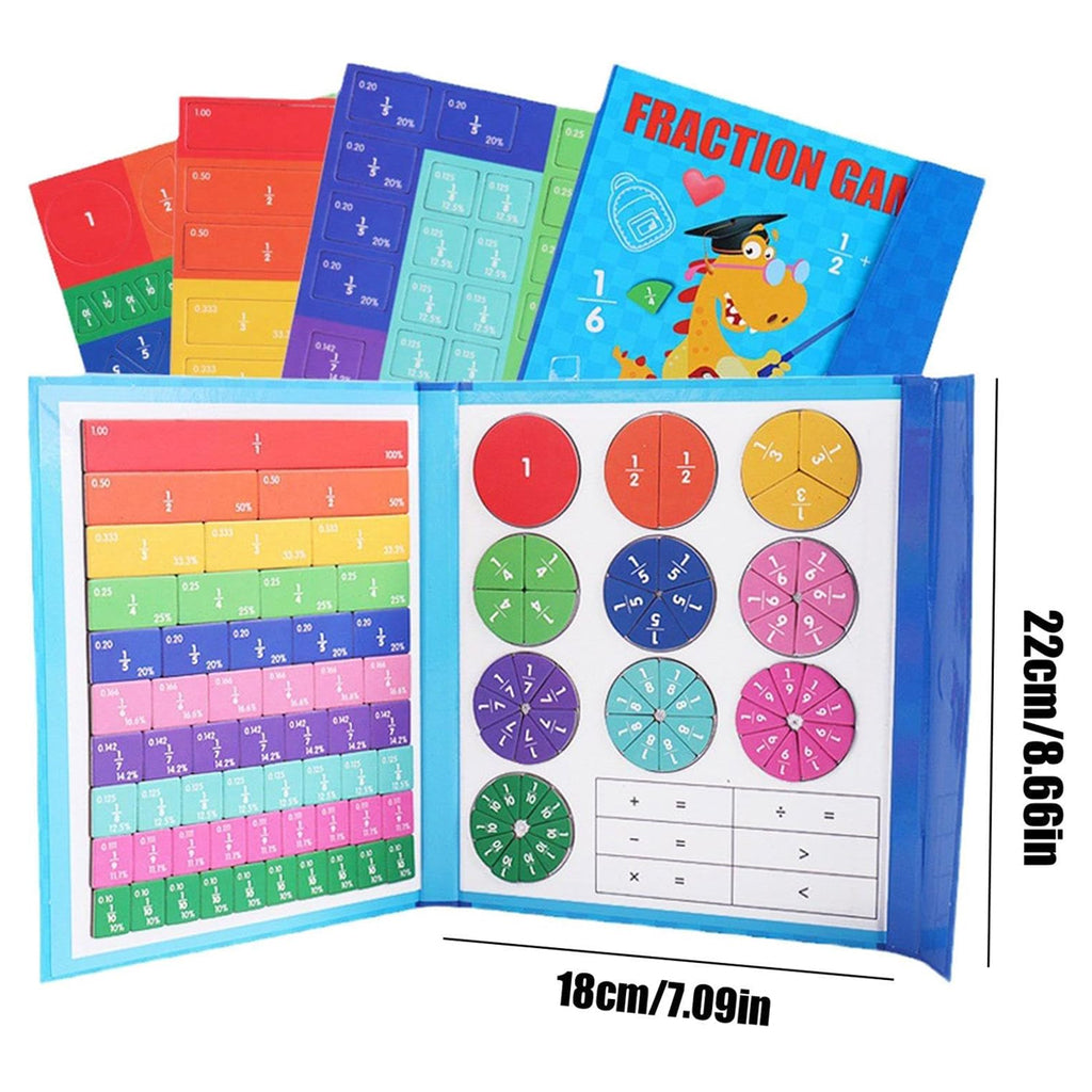 Magnetic Fraction Tiles Set