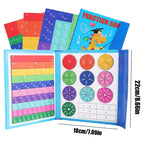 Magnetic Fraction Tiles Set